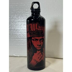 Lil Wayne Water Bottle Aluminum Graphic‎ with Clip 750 ML Official Concert Dent